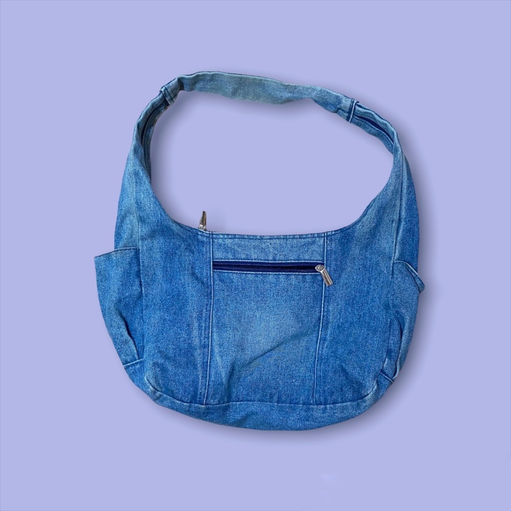 denim shoulder bag